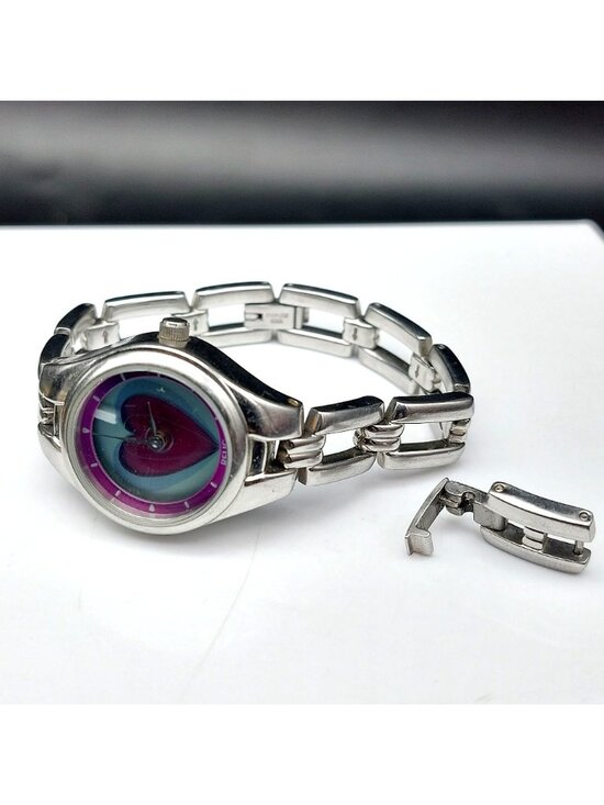 Relic Heart Watch ZR55109 Animated Y2K Stainless Steel Pink Womens New Battery main image 6